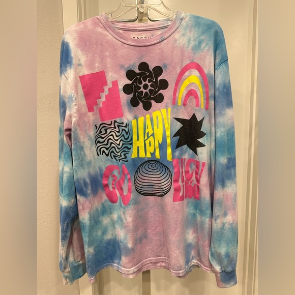 PacSun Tie-Dye Graphic Long Sleeve Tee | Size M - Picture 2 of 5